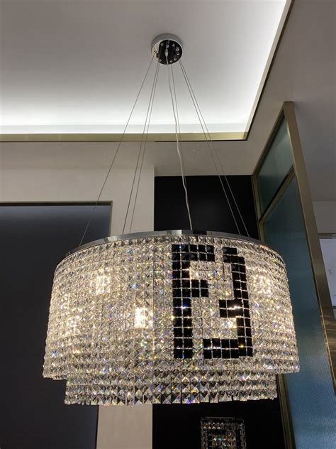 dining pendant fendi casa crystal chandelier|Fabulous Fendi .